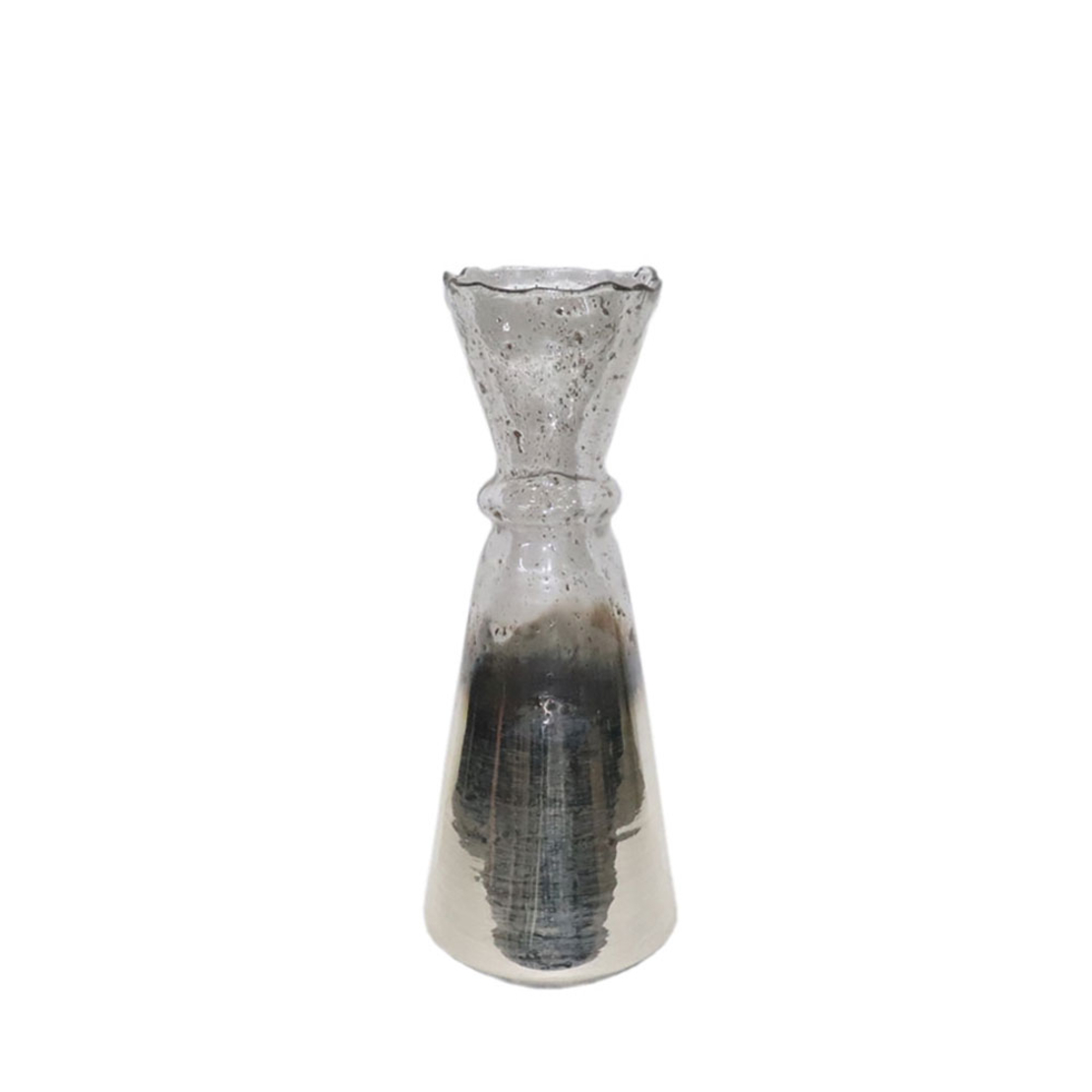 JEG VASE GLASS GOLD BRONZE SILVER D17xH45cm IN