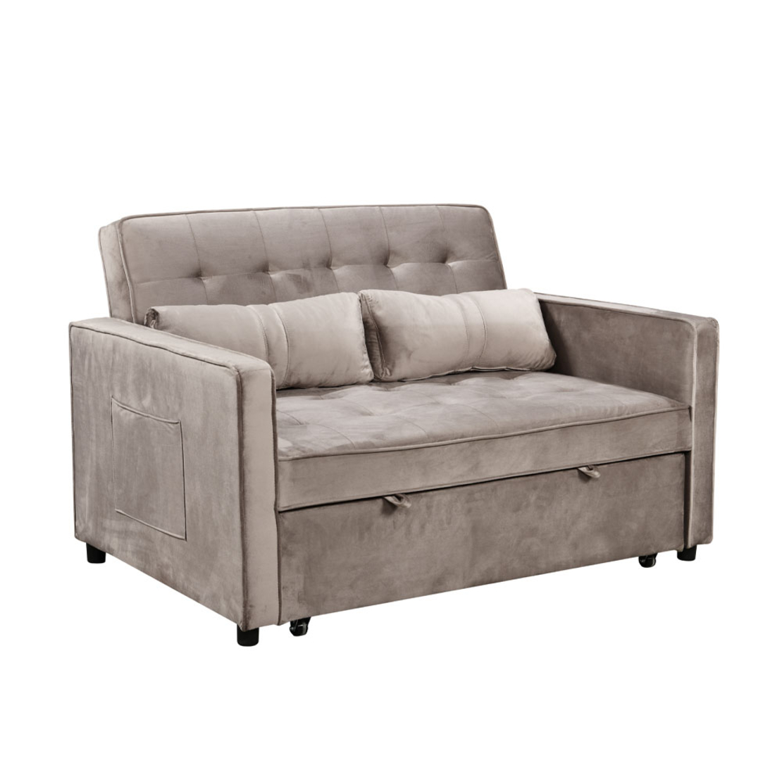SOLUTION SOFA BED 2SEAT FABRIC MUSHROOM E1 PRC