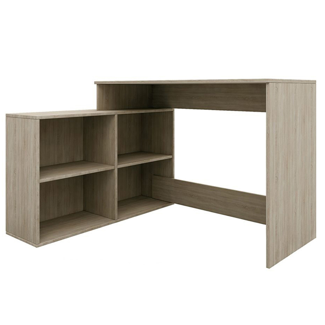BOOK CORNER DESK MELAMINE SONOMA 125x100,5xH77cm E1 EU