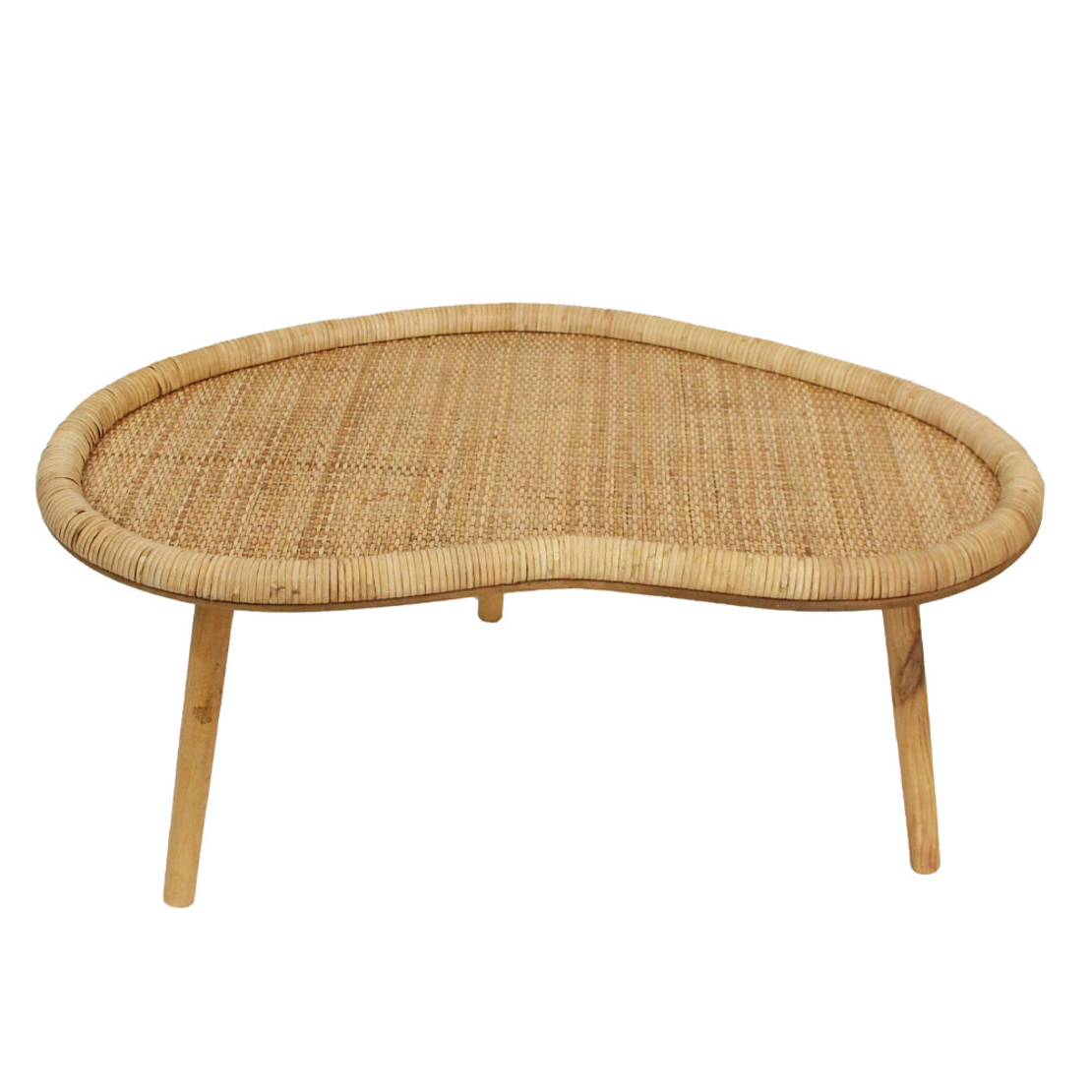 KAMIRA SIDE TABLE SET 2PCS RATTAN NATURAL MDF 90x5