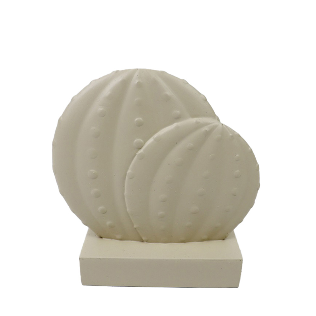 TOLUCA DECO CACTUS POLYRESIN BEIGE 13x5xH13,5cm PR