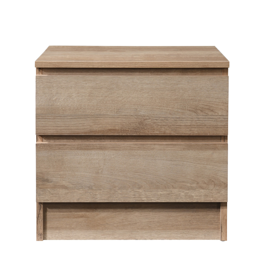 POLO NIGHTSTAND 2DRAWERS CHIPBOARD WITH MELAMINE CARTA OAK E1 MY