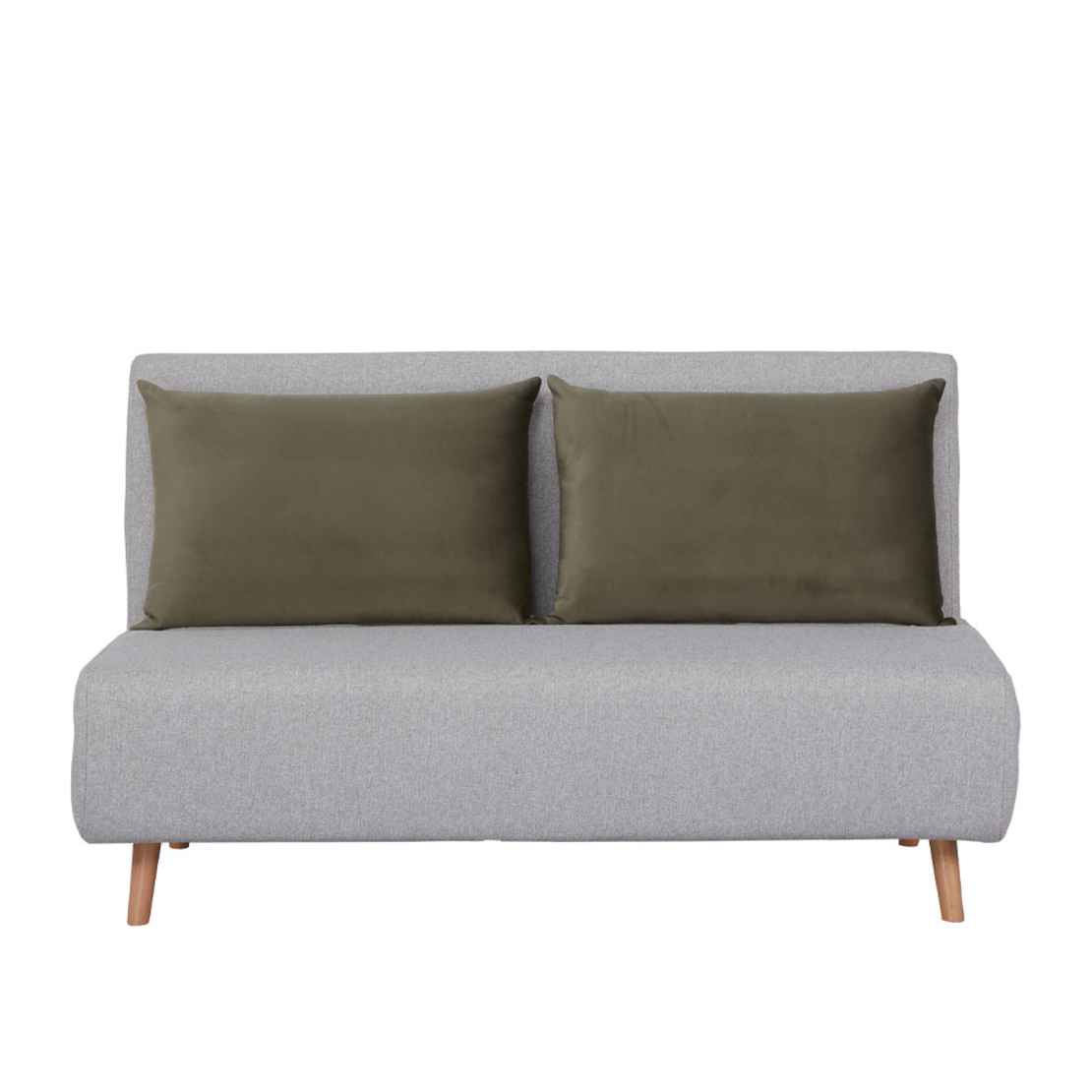 RAFAL SOFA BED 2SEAT FOLDING FABRIC GREZ OLIVE GREEN E1 PRC