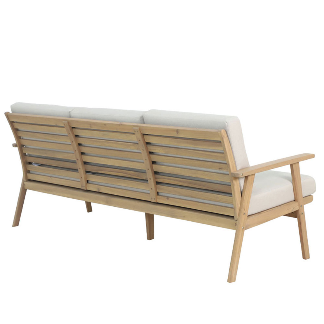 ETOILE LOUNGE SET 1+2+1 WOOD ACACIA NATURAL BEIGE