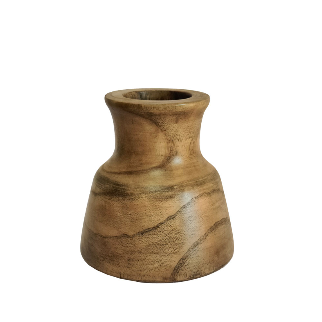 CEDAR VASE WOOD BROWN 22x22xH22cm PRC