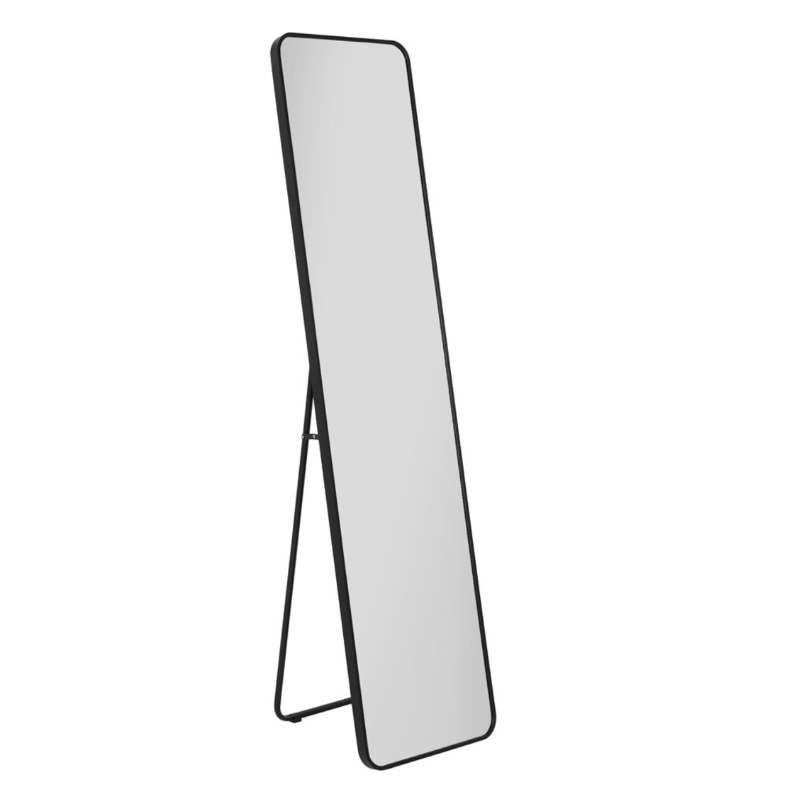 LISSO MIRROR STANDING ALUMINIUM BLACK 40x165