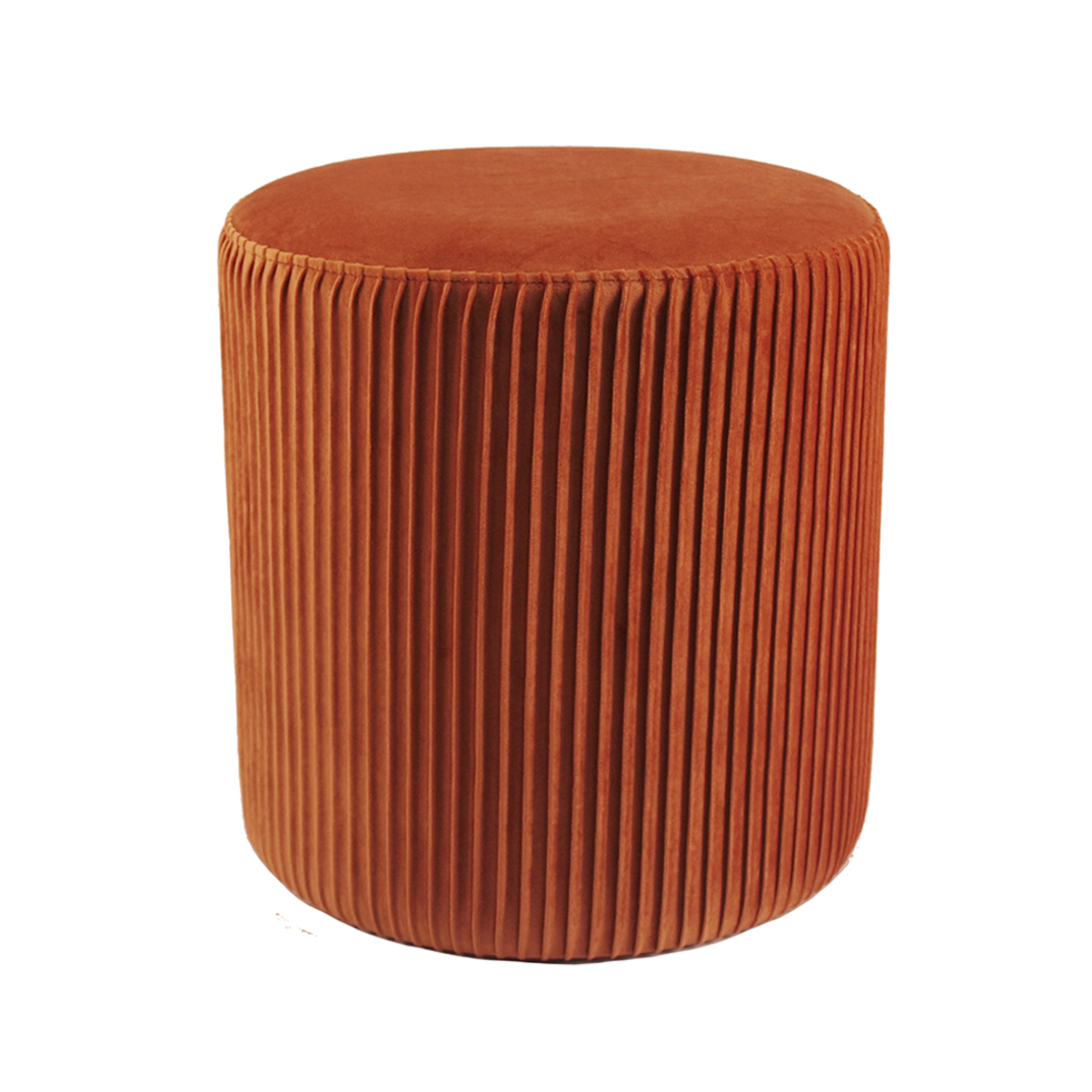 PLISSE STOOL FABRIC RUST RED E1 PRC