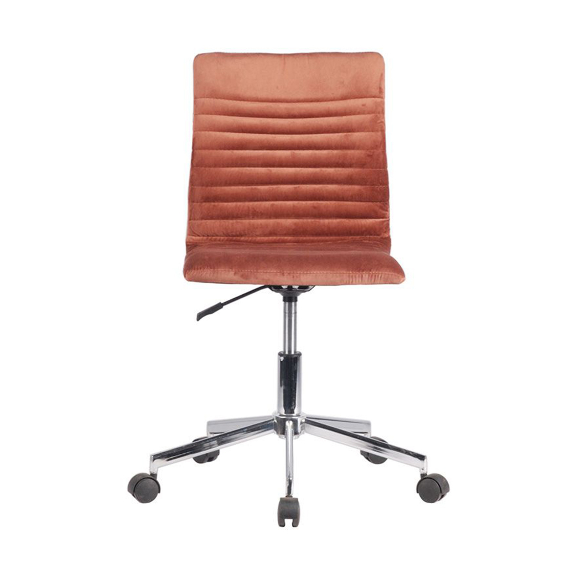 PEPPA CHAIR DESK FABRIC REDDISH BROWN METAL 44x56,5xH92cm E1 PRC