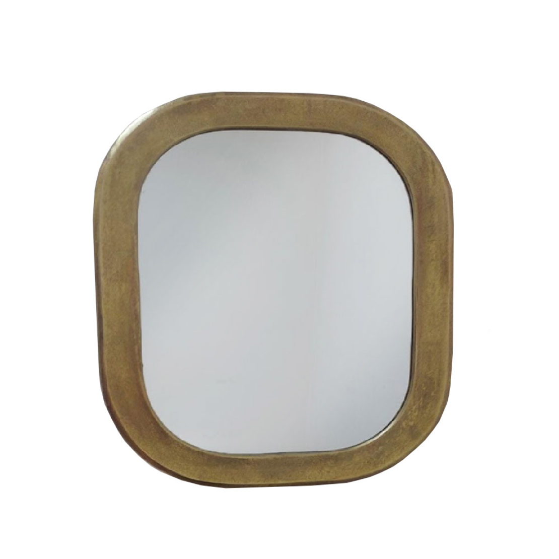 LANDING 62 MIRROR ALUMINIUM BRASS ANTIQUE 46x3x62 IN