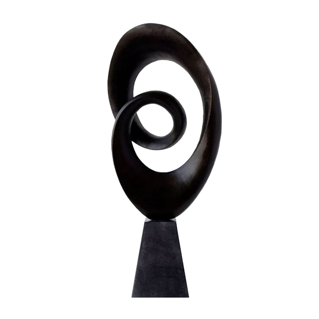OBLIG DECO POLYRESIN BLACK MATTE 20x11xH40cm PRC