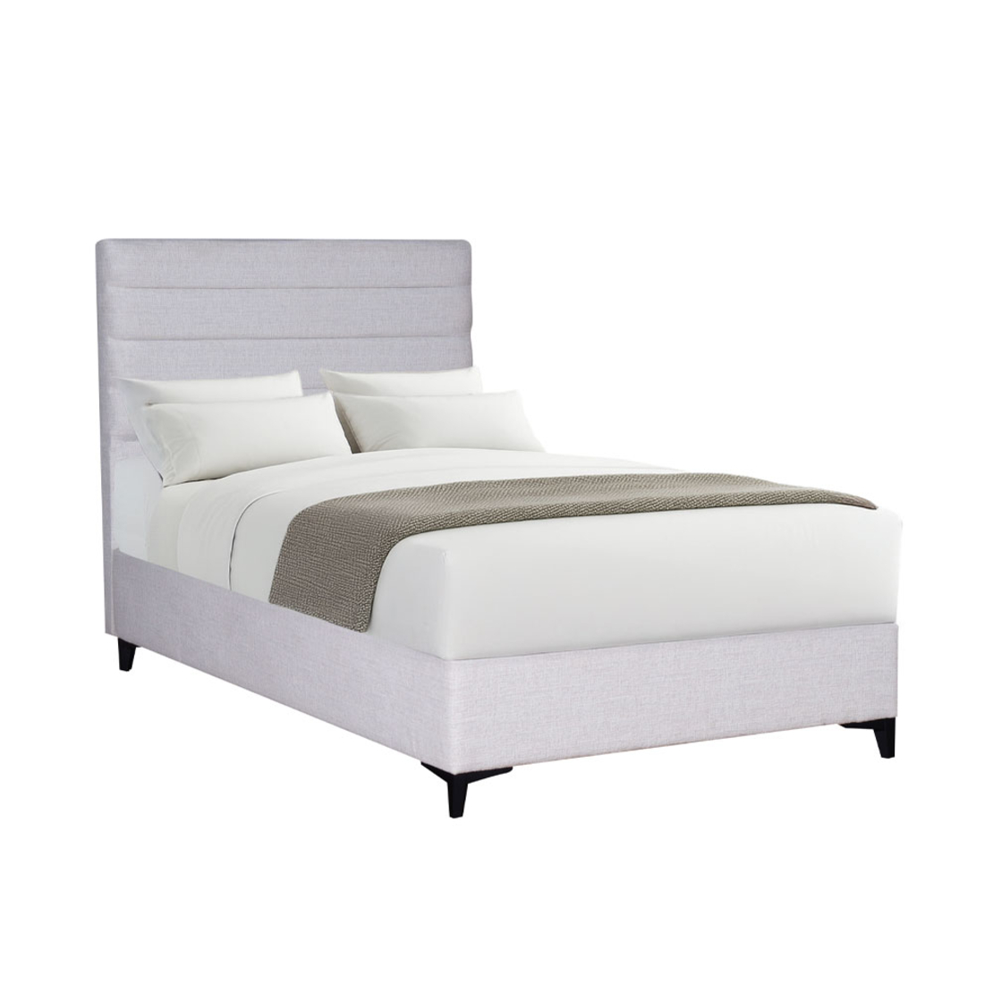 STRATTA BED WITH STORAGE (FOR MATTRESS 120x200cm) FABRIC OFF WHITE 06-900 E1 TR