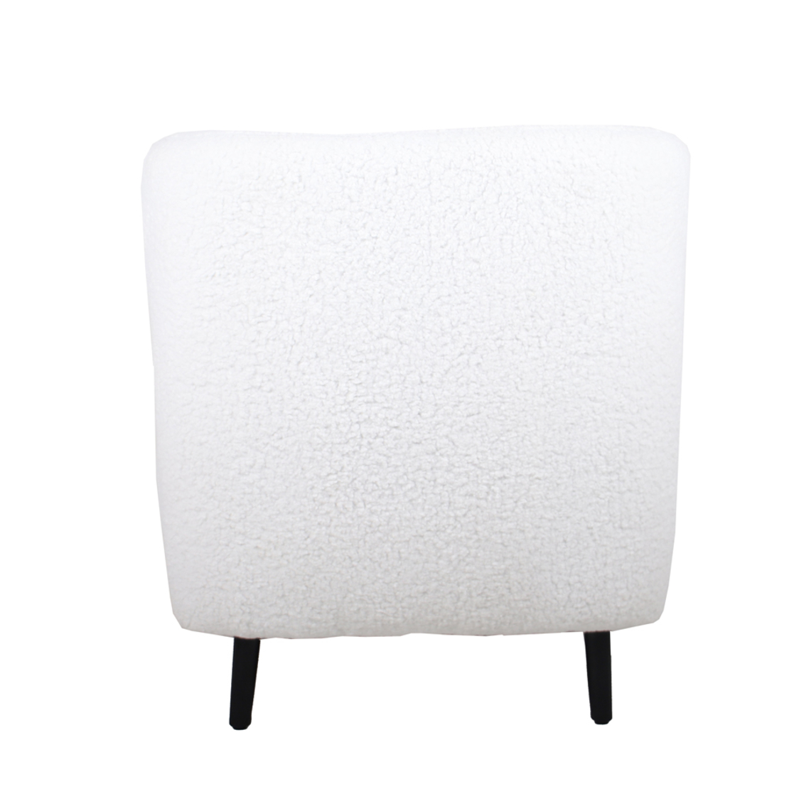 ONE & ONLY ARMCHAIR FABRIC WHITE WOOD BLACK E1 PRC