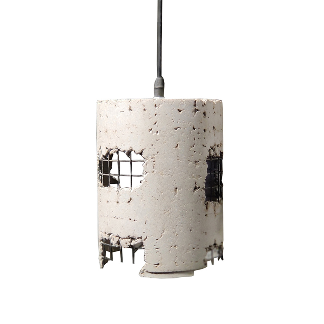 GRID 3 LAMP PENDANT CONCRETE METAL D15xH21cm IN