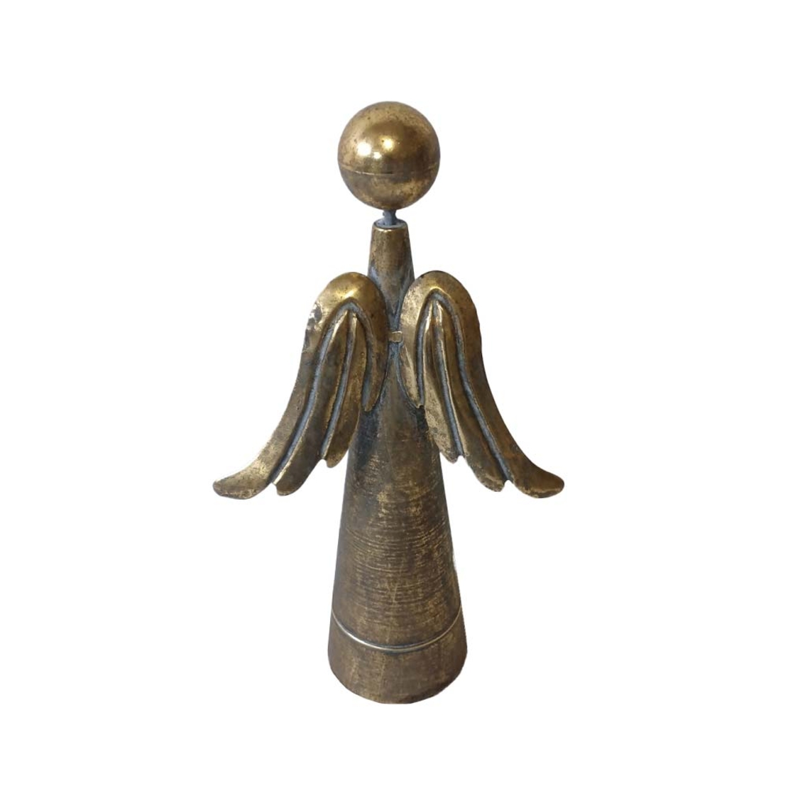 ADEN CHRISTMAS DECORATION ANGEL 21x11x42.5 METAL BROWN GOLD