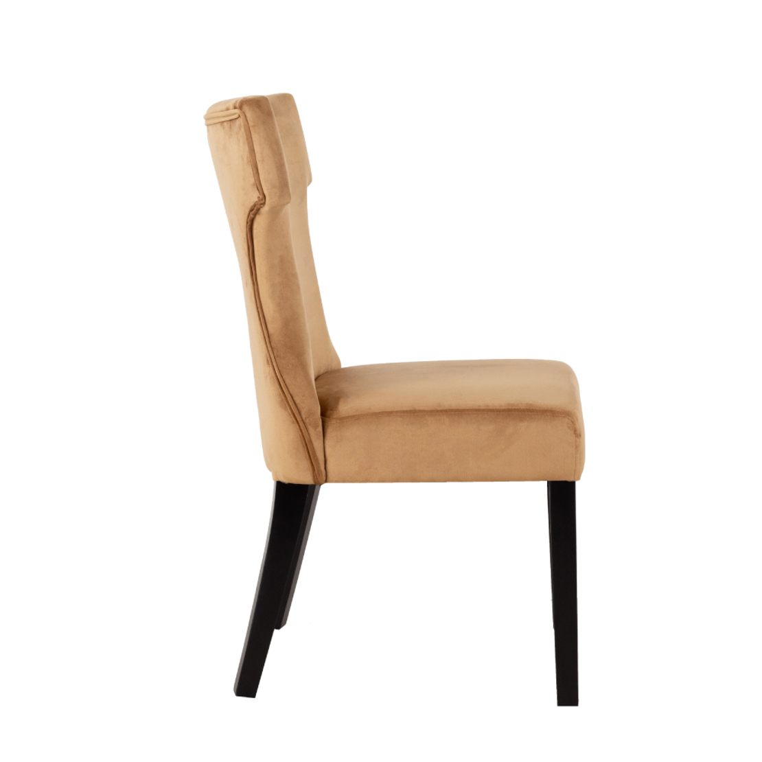 TORRO CHAIR FABRIC GOLD WOOD BLACK E1 PRC
