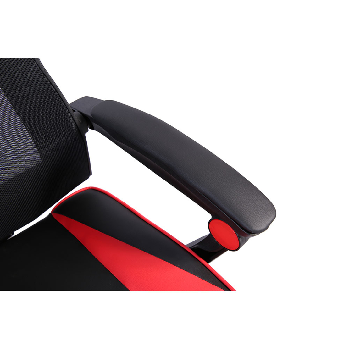 FUSION GAMING CHAIR DESK FABRIC BLACK NYLON RED PP 50x74xH137cm PRC