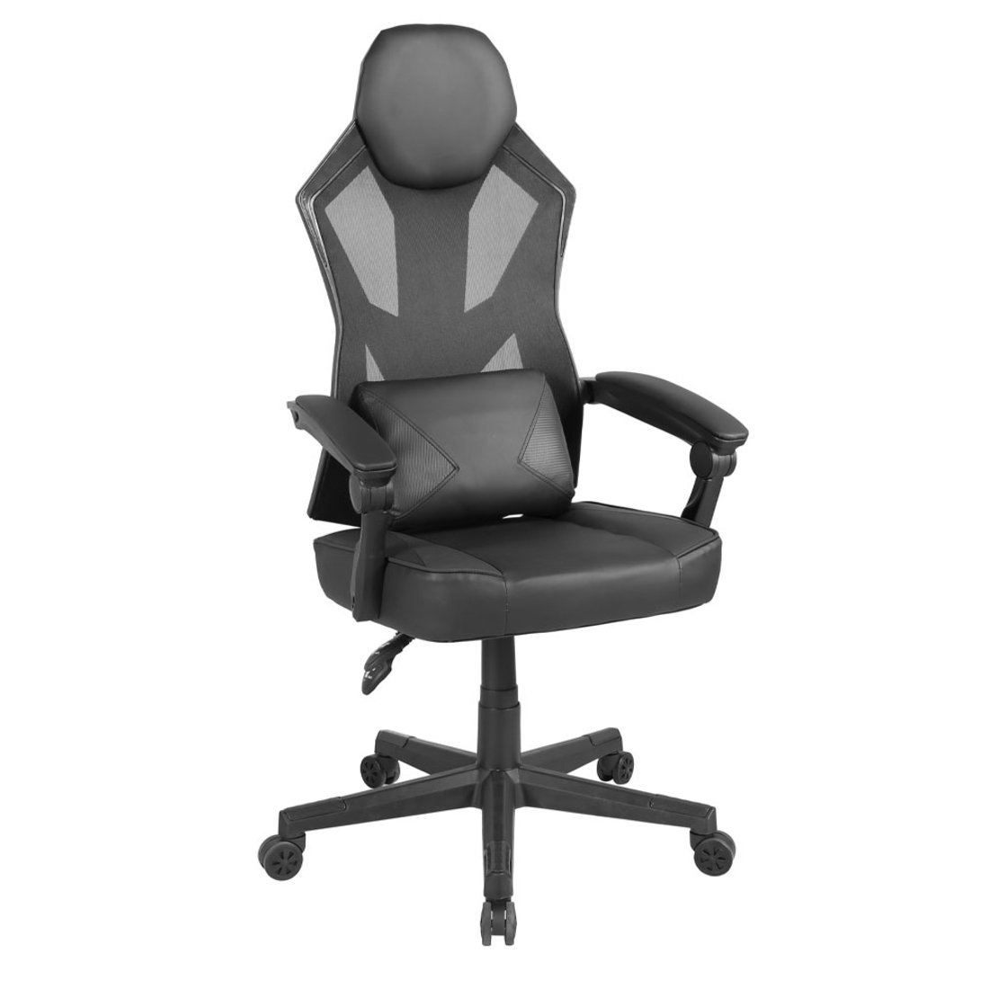 FUSION GAMING CHAIR DESK FABRIC BLACK NYLON PP 50x74xH137cm PRC