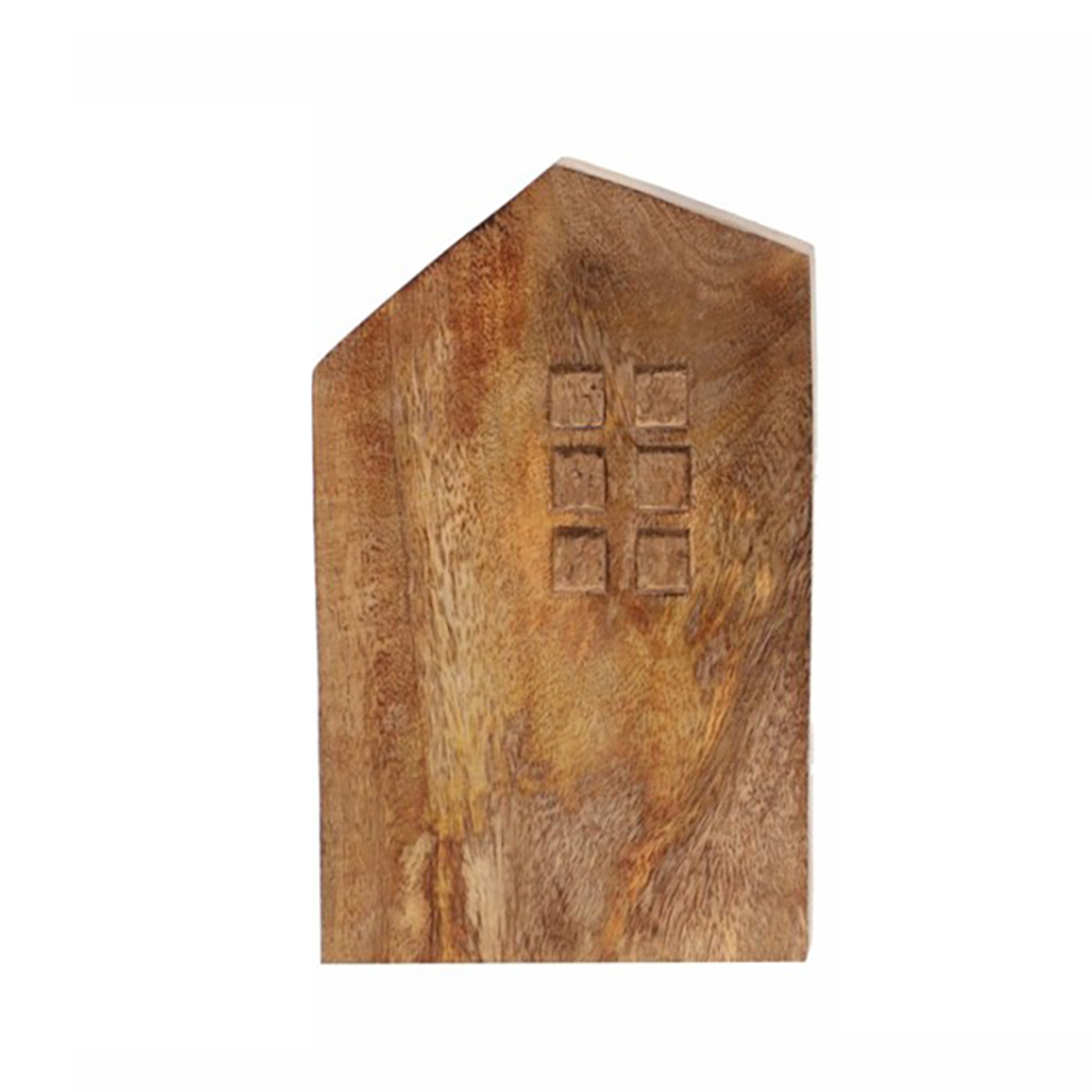 FOSC L DECO HOUSE WOOD MANGO NATURAL 15x3,5xH25cm