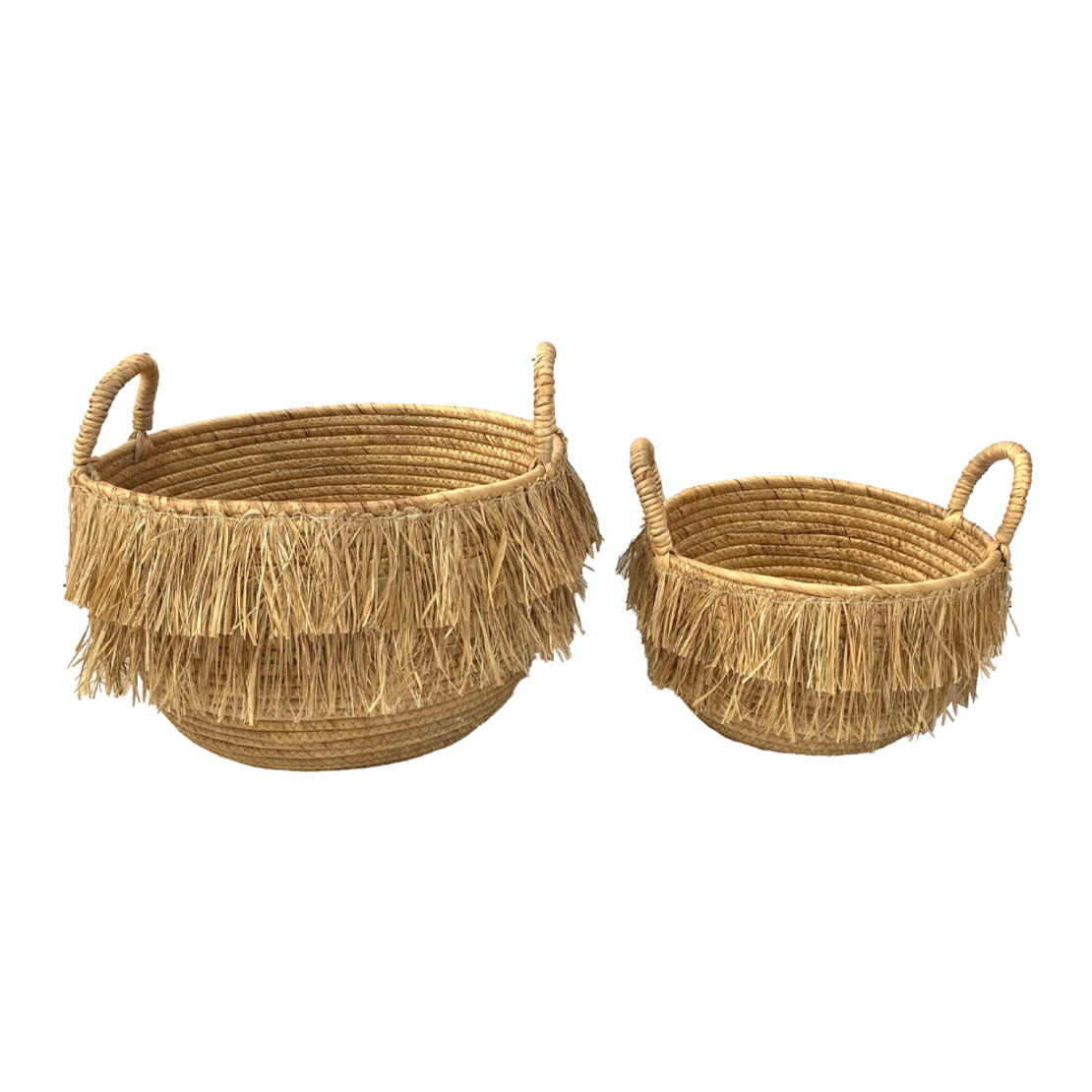 SYROS BASKET SET 2PCS SEAGRASS NATURAL 36x36xH32cm