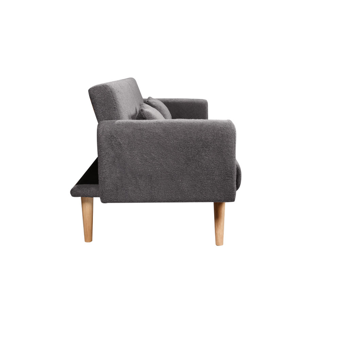 PANTA SOFA BED 3SEAT FABRIC GREY DARK E1 PRC