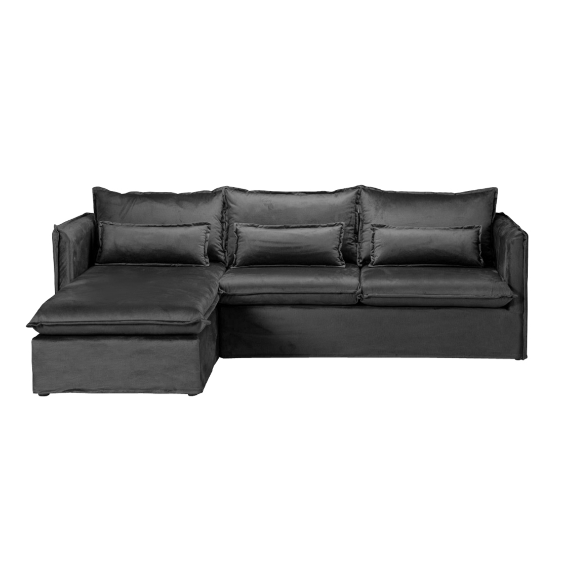 ONE ONLY SOFA CORNER LEFT EASY CLEAN FABRIC GREY E1 EU
