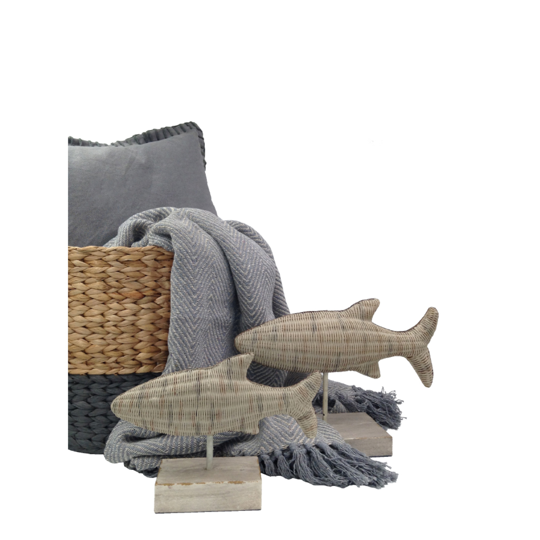 JE VEUX DECO FISH POLYRESIN NATURAL 27,3x7,7xH18,3