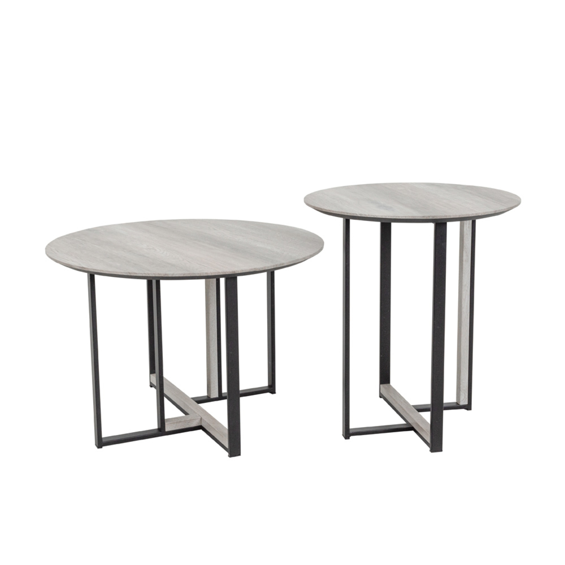 COMBO COFFEE TABLE VENEER SONOMA DECAPE BLACK MDF 60x60xH40cm E1 PRC