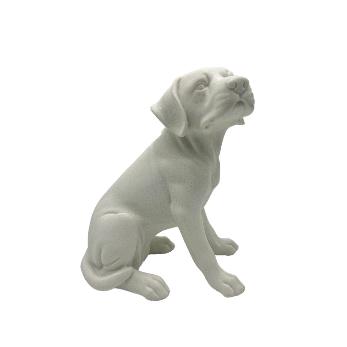 BORIS DECO DOG POLYRESIN WHITE 24x17,5xH28,5cm PRC