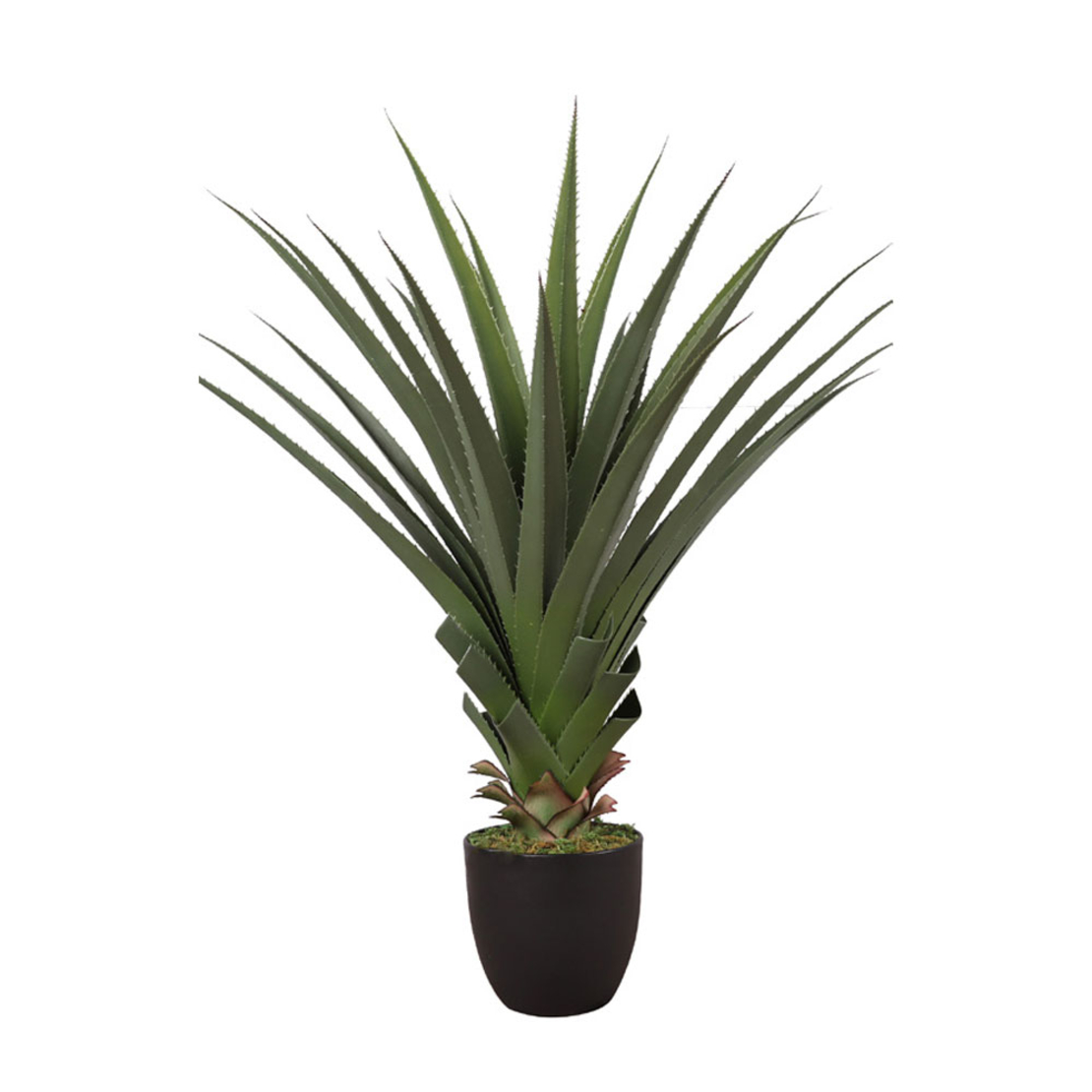 AGAVE ARTIFICIAL PLANT IN POT GREEN BLACK H90cm PR