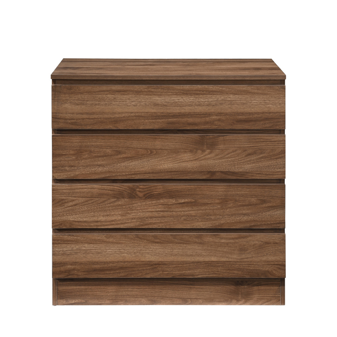 POLO COMMODE 4DRAWERS CHIPBOARD WITH MELAMINE CARTA WALNUT E1 MY