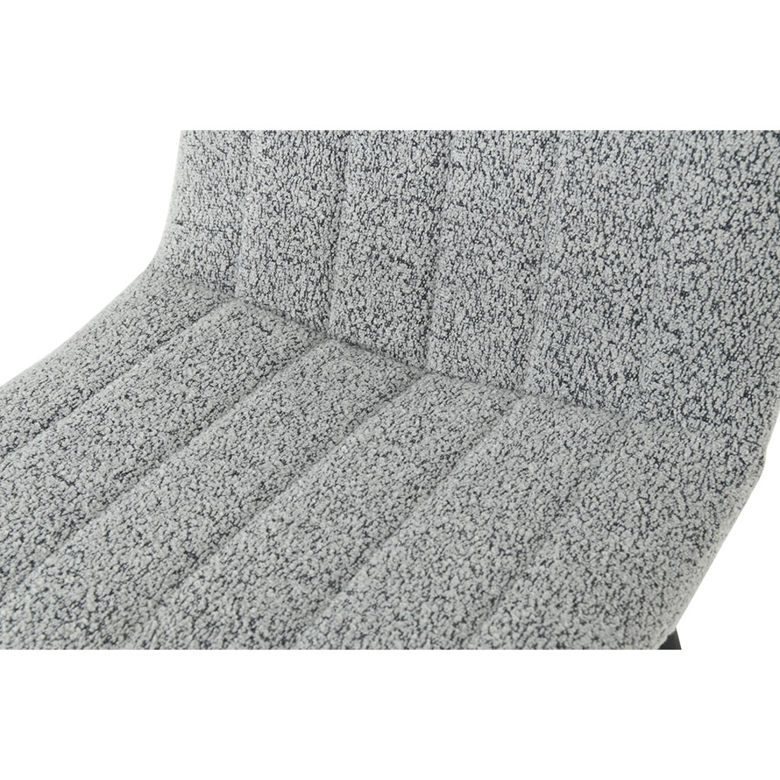 PRAGA CHAIR FABRIC GREY LIGHT METAL BLACK E1 PRC