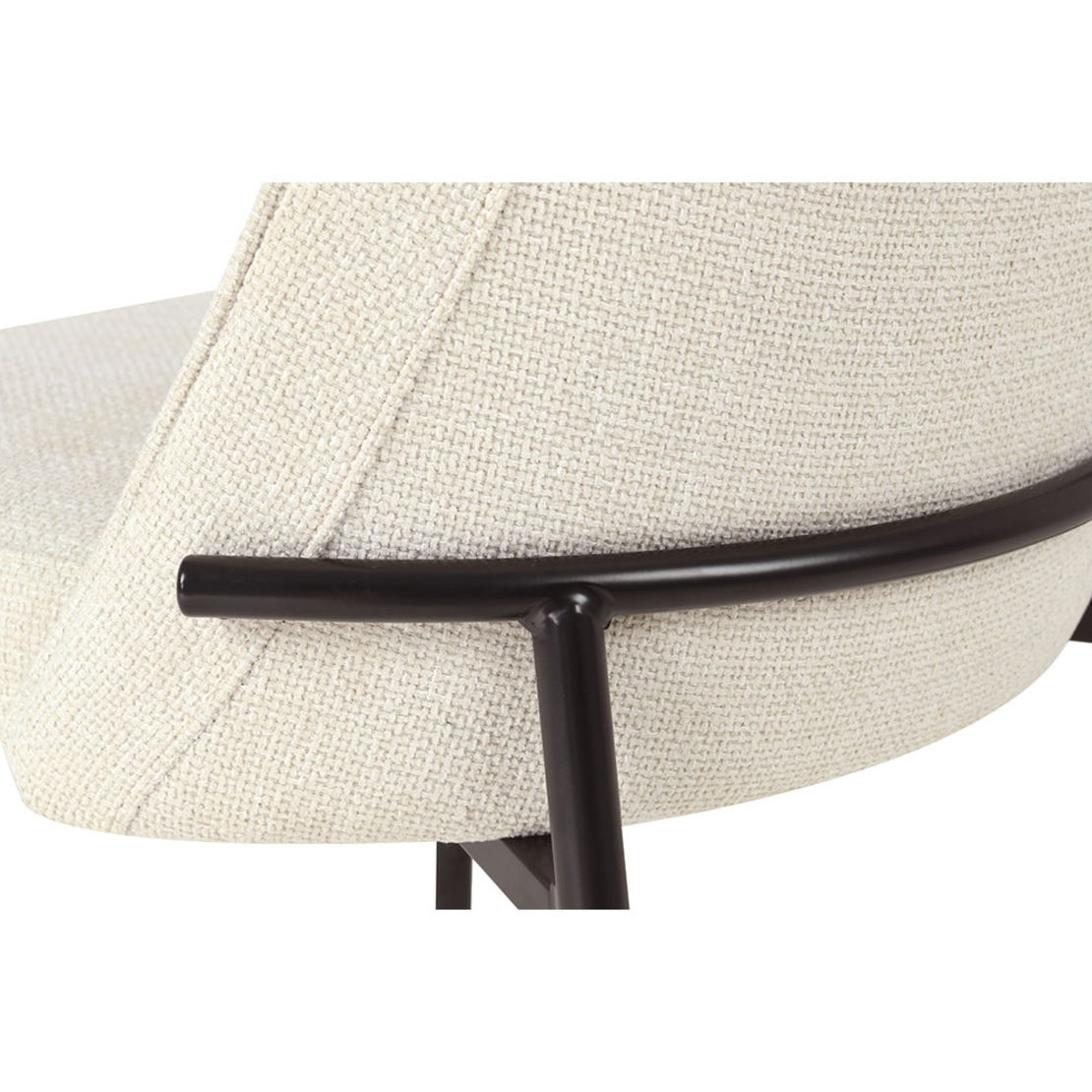 LUJO CHAIR FABRIC BEIGE METAL BLACK MAT E1 PRC