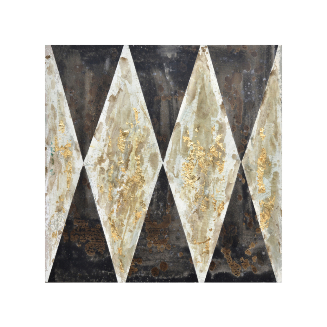 CRUTH 1 PAINTING CANVAS BROWN BEIGE WOOD GOLD 80x8