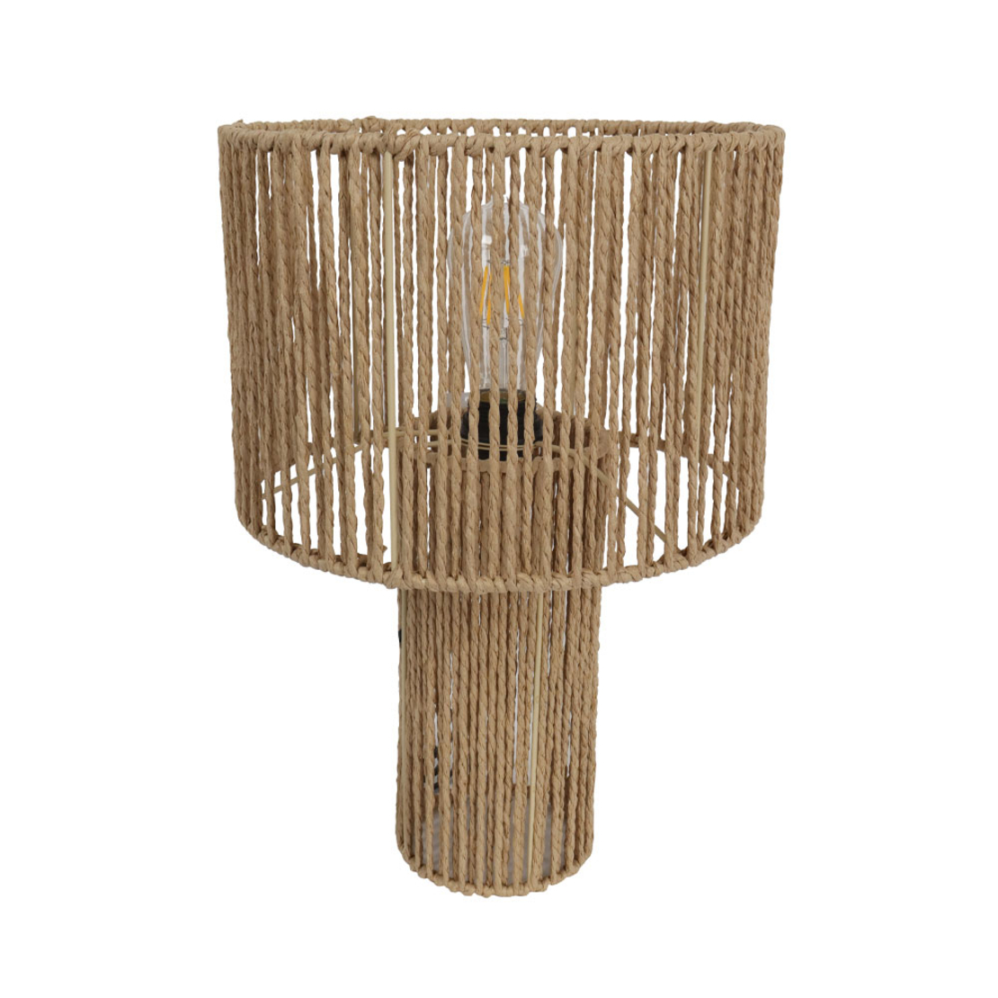 THASOS LAMP TABLE PAPER ROPE IRON NATURAL 36x36xH5