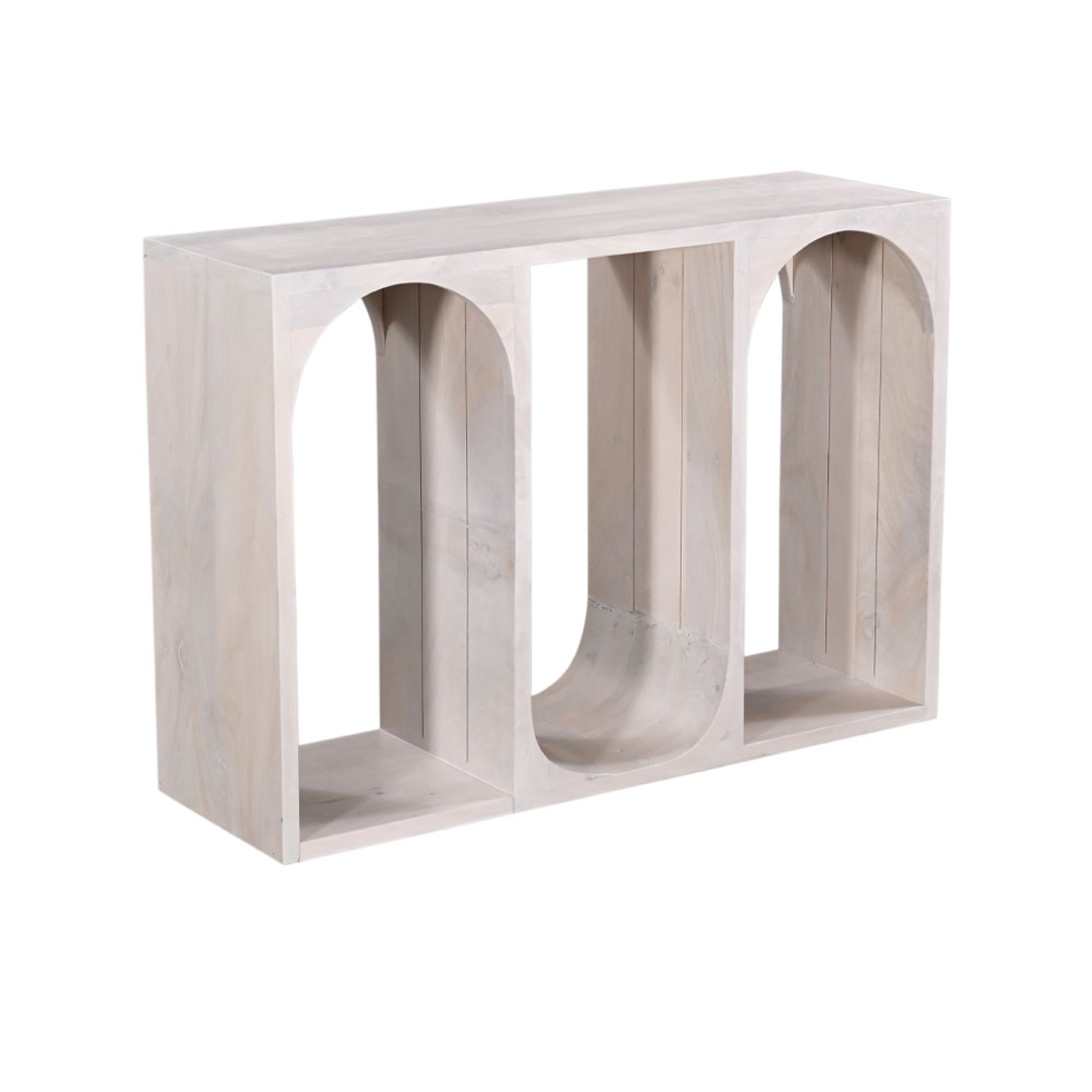 ARCH CONSOLE WOOD MANGO WHITE DECAPE 110x35xH77cm IN