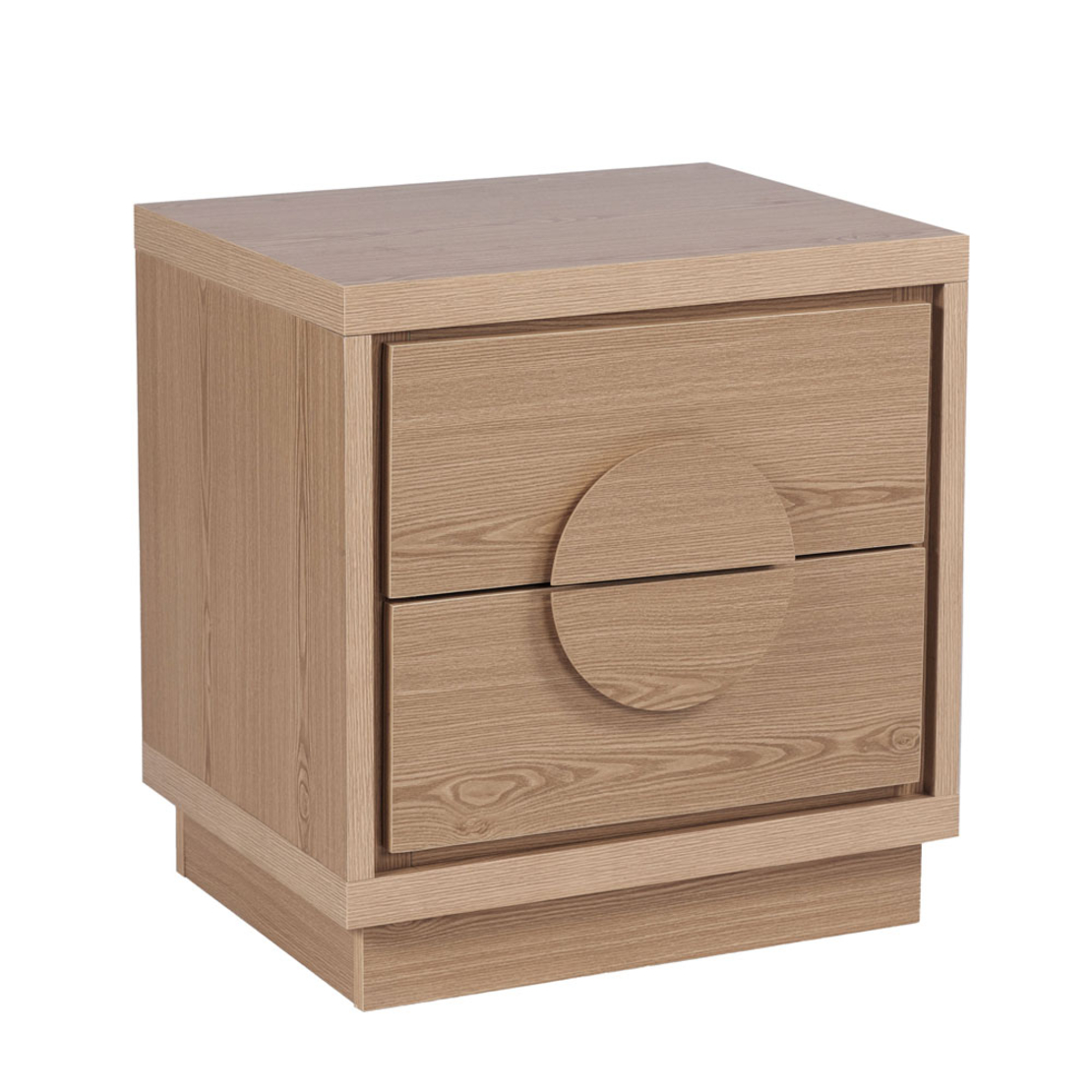 AXIS NIGHTSTAND 2DRAWERS CHIPBOARD NATURAL E1 PRC