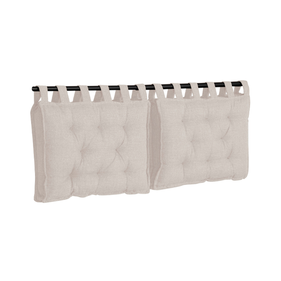 HANG HEADBOARD PILLOW SET 2PCS FABRIC OFF WHITE 16