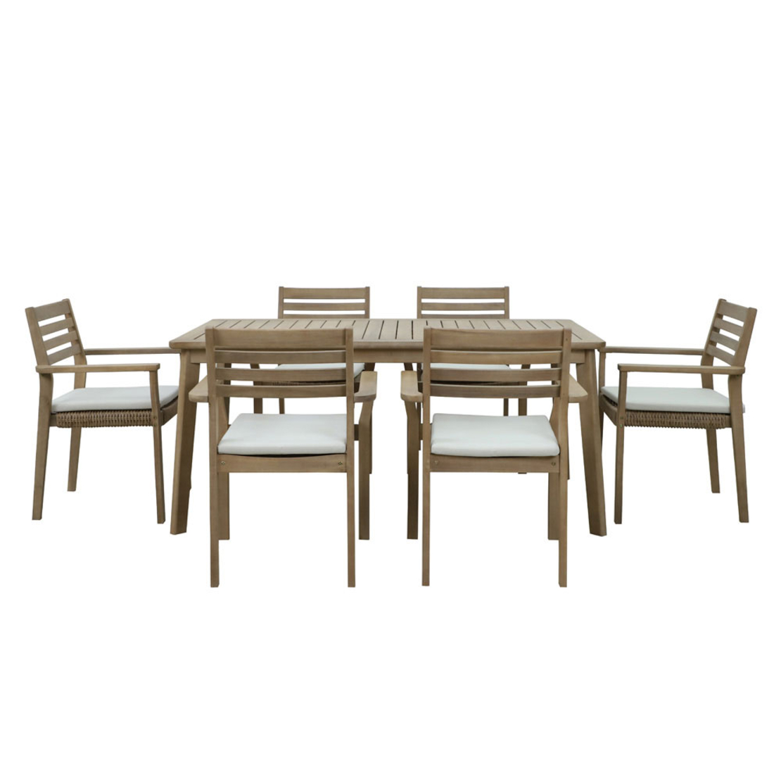 TOUJOUR DINING SET 6+1 SET 6+1 WOOD ACACIA NATURAL