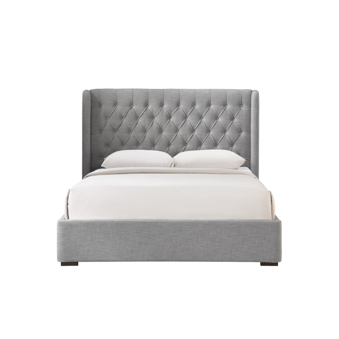 DUCHESS BED (FOR MATTRESS 160x200cm) FABRIC STONE GREY E1 MY
