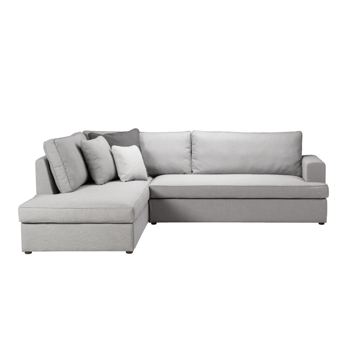 REMIX SOFA CORNER LEFT EASY CLEAN FABRIC GREY E1 EU