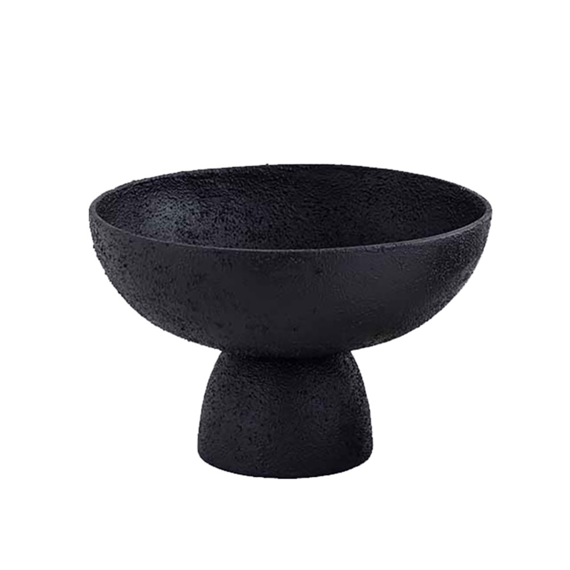 GRIZIO BOWL ALUMINIUM BLACK 29x27xH19cm IN
