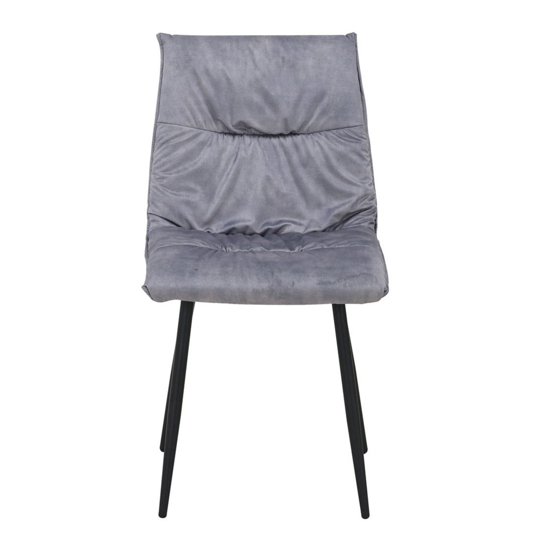 LINEA CHAIR FABRIC GREY SILVER METAL BLACK E1 PRC