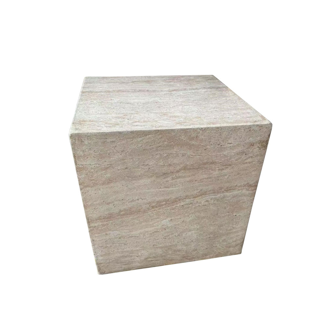 LITHOS SQUARE SIDE TABLE MgO BEIGE 55,5x55,5xH57cm