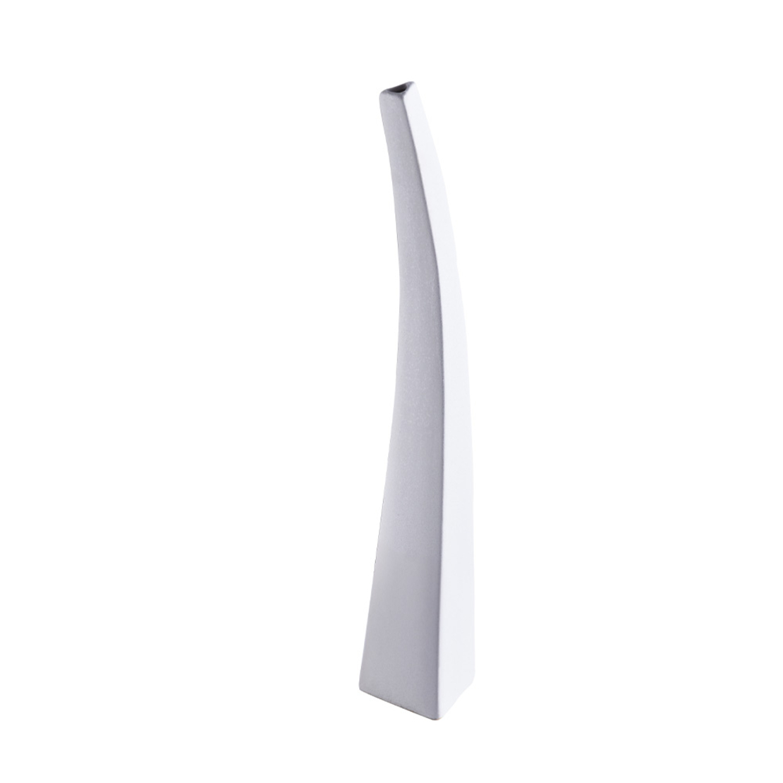 IRIDA VASE CERAMIC WHITE 14x12xH69cm PRC