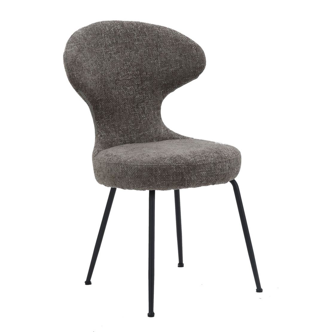 FUNGO CHAIR FABRIC GREY METAL BLACK E1 PRC