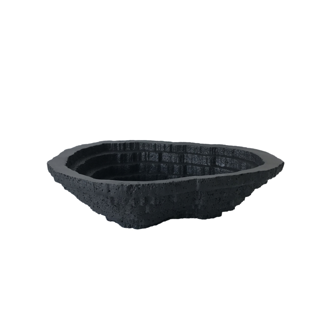 CINTAN BLACK BOWL POLYRESIN BLACK 28x20,5xH8cm PRC