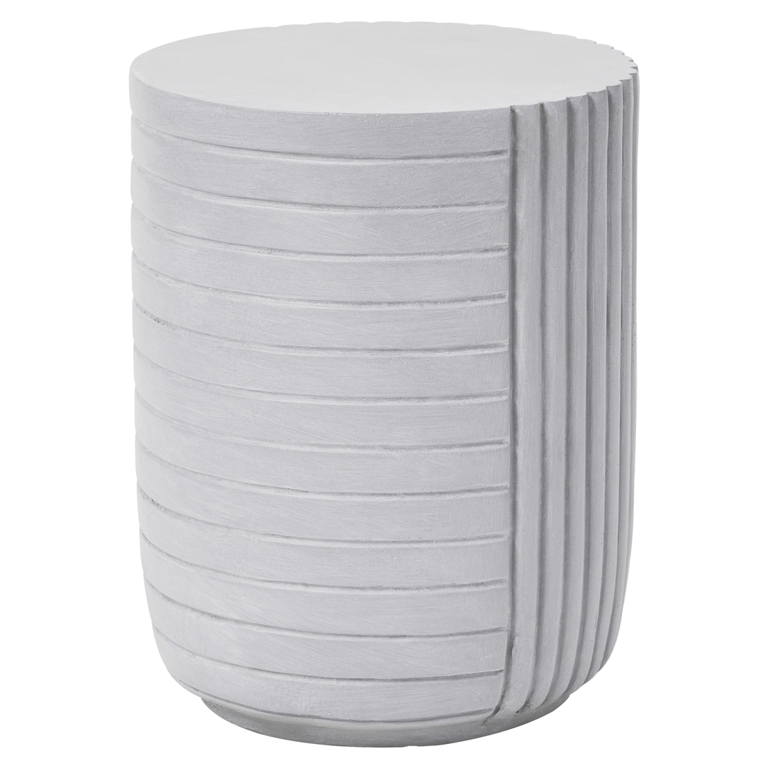 GEOMETRICAL 2 SIDE TABLE MgO WHITE 35x35xH46cm PRC