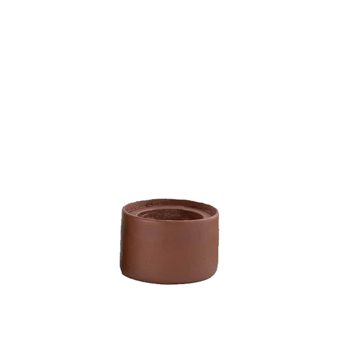 FORMAS CANDLE HOLDER ALUMINIUM TERRACOTTA 8,5x8,5x