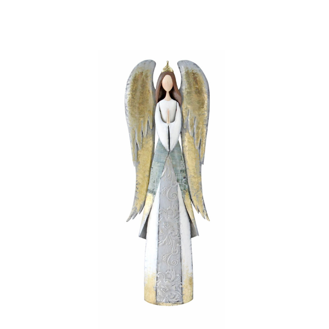 XMAS ANGEL WINGS B ANGEL METAL GOLD 25x11xH76cm PR