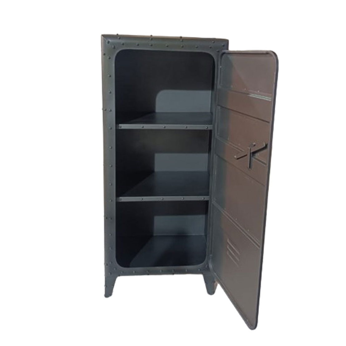 SAFE BOOKCASE TALL METAL GUNMETAL 66x57xH152cm IN
